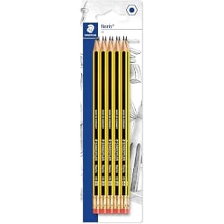 12 lápices STAEDTLER Noris 122 con goma borrar por 0,74€ en Amazon