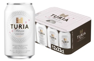 Turia Cerveza tostada de tipo Märzen pack de 12 latas por 13,68€ (2da unidad 50%)