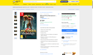 Metroid Prime Remastered por $656 | Mercado Libre