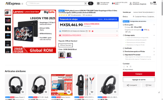 Lenovo Legion Y700 8.8" 256GB por $4,912 | AliExpress