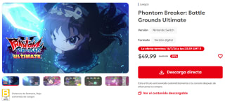 Phantom Breaker: Battle Grounds Ultimate por $50 | Nintendo eShop