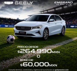 Geely Emgrand por solo $264,990