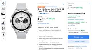 Xiaomi Watch S4 por $2,442 | Mercado Libre