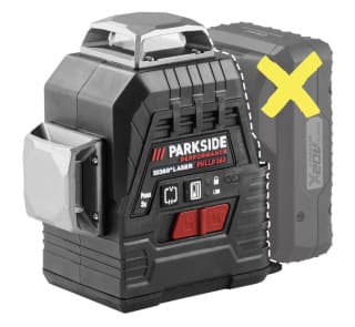Accu-kruislijnlaser 20 V zonder accu en lader voor 54,99 ( Parkside Performance)
