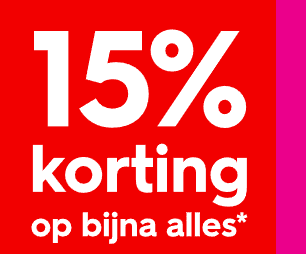 15% kassakorting op bijna alles bij HEMA