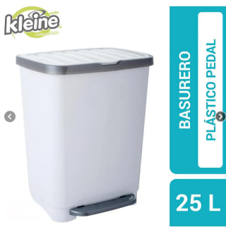 Basurero 25 Litros Plástico Blanco KLEINE WOLKE $8.890 Disponible en Sodimac, Chile