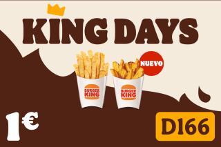 2 Patatas MEDIANAS por 2,95€ en Burger King