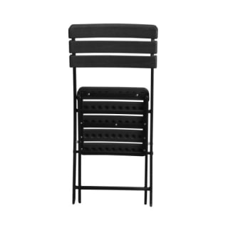 Silla Plegable Efecto Madera Negro 55x46x81cm por 24.95€