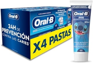 Oral-B Pro Junior Disney Stitch (4x75 ml) por 4,63€ en Amazon