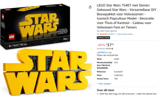 LEGO Star Wars 75407 Star Wars Logo Set voor €37,49 bij Amazon