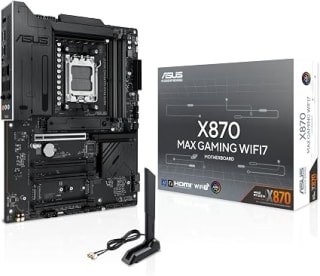 ASUS X870 MAX Gaming WIFI7 ATX por $3,809.79 en Amazon