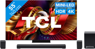 TCL SQD Mini‑led 55" C89L (2026) + TCL S65K voor €979 bij Coolblue