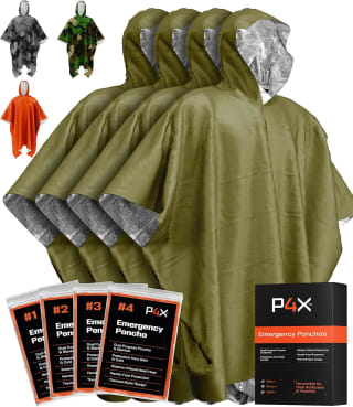PREPARED4X Poncho de emergencia (paquete de 4) por 10,17€