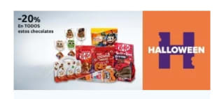-20% Chocolate y Golosinas Halloween en Carrefour.