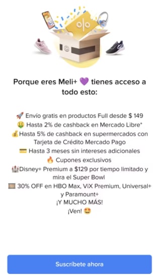 Disney+ Premium por $129 con MELI+ | Mercado Libre