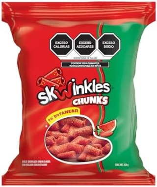 Skwinkles chunks dulce enchilado tiras sabor sandía 130g por $33 en Amazon