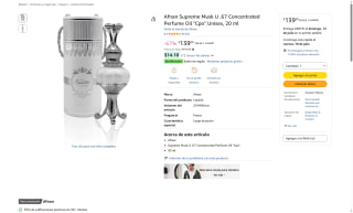 Aceite Perfumado Afnan Supreme Musk 20ml por $139 | Oferta Amazon