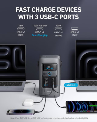 Anker SOLIX C200 DC 192Wh power bank station for £139 at Amazon