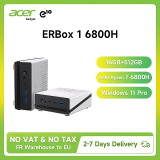 Acer Gadget E10 ERBox 1 AMD R7 6800H Mini PC 16GB 512GB por 263.85€ en AliExpress