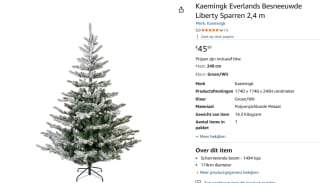 Kaemingk Everlands Besneeuwde Liberty Kerstboom 240 cm voor €45,97