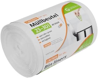 DEISS vuilniszak voor Brabantia Touch Bin (23–30 L, 40 stuks) voor €4,69 bij Amazon