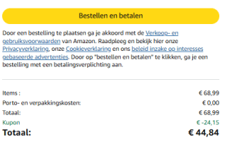 SONGMICS Halterset 20kg voor €44,84 bij Amazon