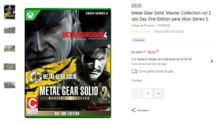 Metal Gear Solid: Master Collection Vol. 2 por $839 | Oferta Liverpool