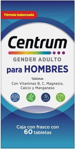 Centrum Multivitamínico Hombre 60 tabletas por $200 | Amazon