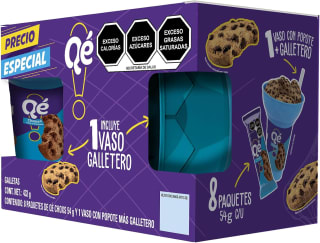 Qé Galletas Pack Futbolero 432g por $74 en Amazon