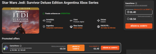 Star Wars Jedi: Survivor Deluxe Edition Xbox por $162 | Gamivo