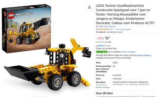 LEGO Technic - Backhoe Loader voor €6,99 bij Amazon