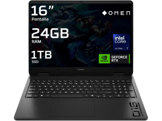 HP OMEN Slim 16-an0009ns Intel Ultra 7 255H, 24GB RAM, 1TB SSD, GeForce RTX 5060