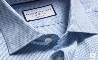 Chemise Performance texturée sans repassage - Bleu à 29,95€