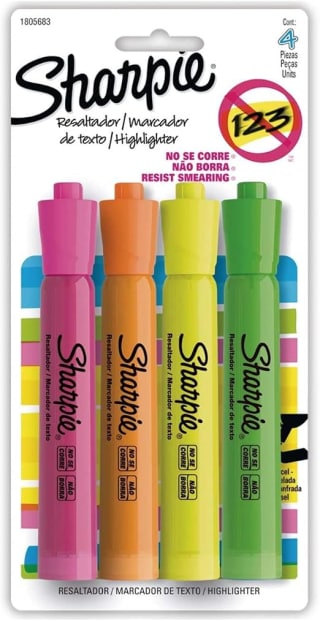 Resaltadores Sharpie Tank 4 Piezas por $46 | Oferta Amazon