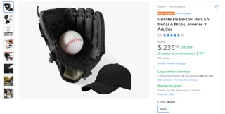Guante De Béisbol Completo por $235 | Oferta Mercado Libre