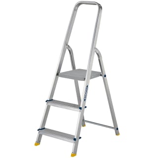 Werner 3 tread Aluminium High handrail Step Ladder + 10 Year guarantee (free click an