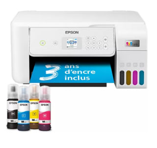 Imprimante jet d'encre EPSON EcoTank ET 2876 à 189,99€