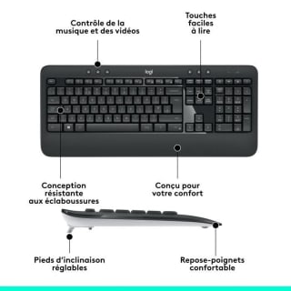 Logitech MK540 Advanced (pack clavier + souris) pour 32,99€