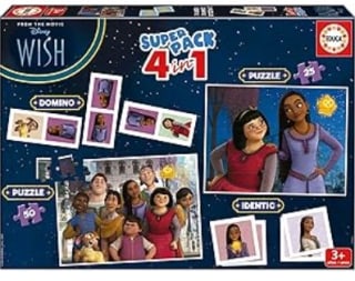 Juegos de Mesa Infantiles Domino, Identic y 2 Puzzles de 25 y 50 Educa por 4.74€