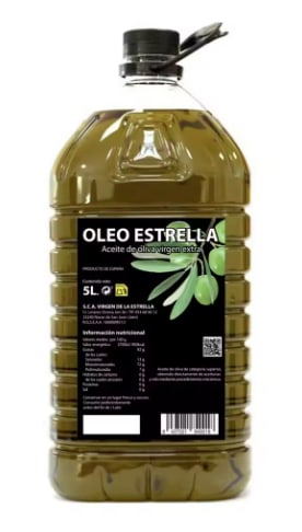 OLEOESTRELLA Aceite Oliva Virgen Extra 5L por 20,56€