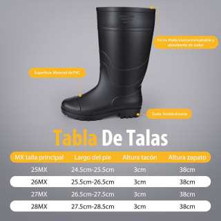 WEISPO Botas de Hule para Hombre por $99 en Amazon