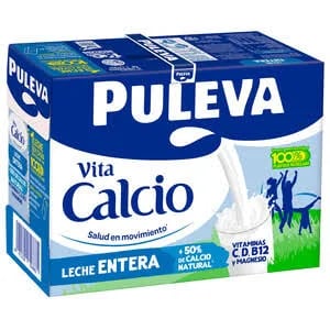 Puleva Leche Semidesnatada Vita Calcio 6x1L por 7,50€