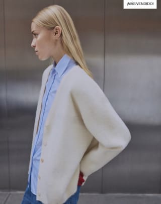 Cárdigan punto efecto pelo por 19.99€