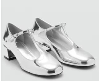 Zapato de tacón metalizado por 7.99€