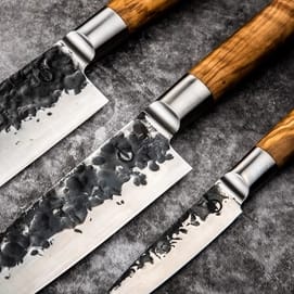 Forged 3-delige messenset Olive voor €126,95 bij Kookexpert