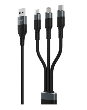 CABLE MULTIFUNCIONAL 6 EN 1 CELULAR 1.2M (USB-A/USB-CC bLACK por $5.990 en CasaRoyal