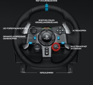 Logitech G29 Driving Force racestuur + pedalen voor €179 bij Bol