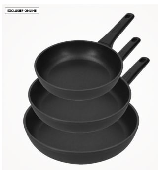 Demeyere Koekenpannenset Duraslide 20, 24 & 28cm voor €79 bij Zwilling