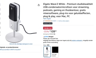 Elgato Wave:3 condensatormicrofoon voor €109,99 bij Amazon