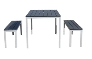 Juego Terraza 3 Piezas Blanco - Gris Mainstays $50.000 solo en Mundo Lider, Chile